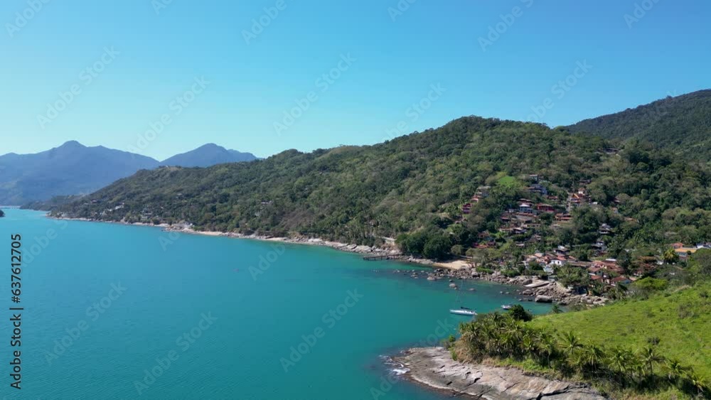 aerial view of a coastal island with beaches aerial view of a coastal island with beaches