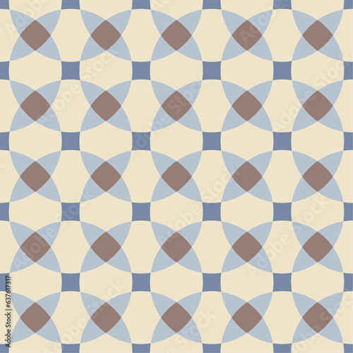 Seamless geometric pattern with Arabic and Islamic style