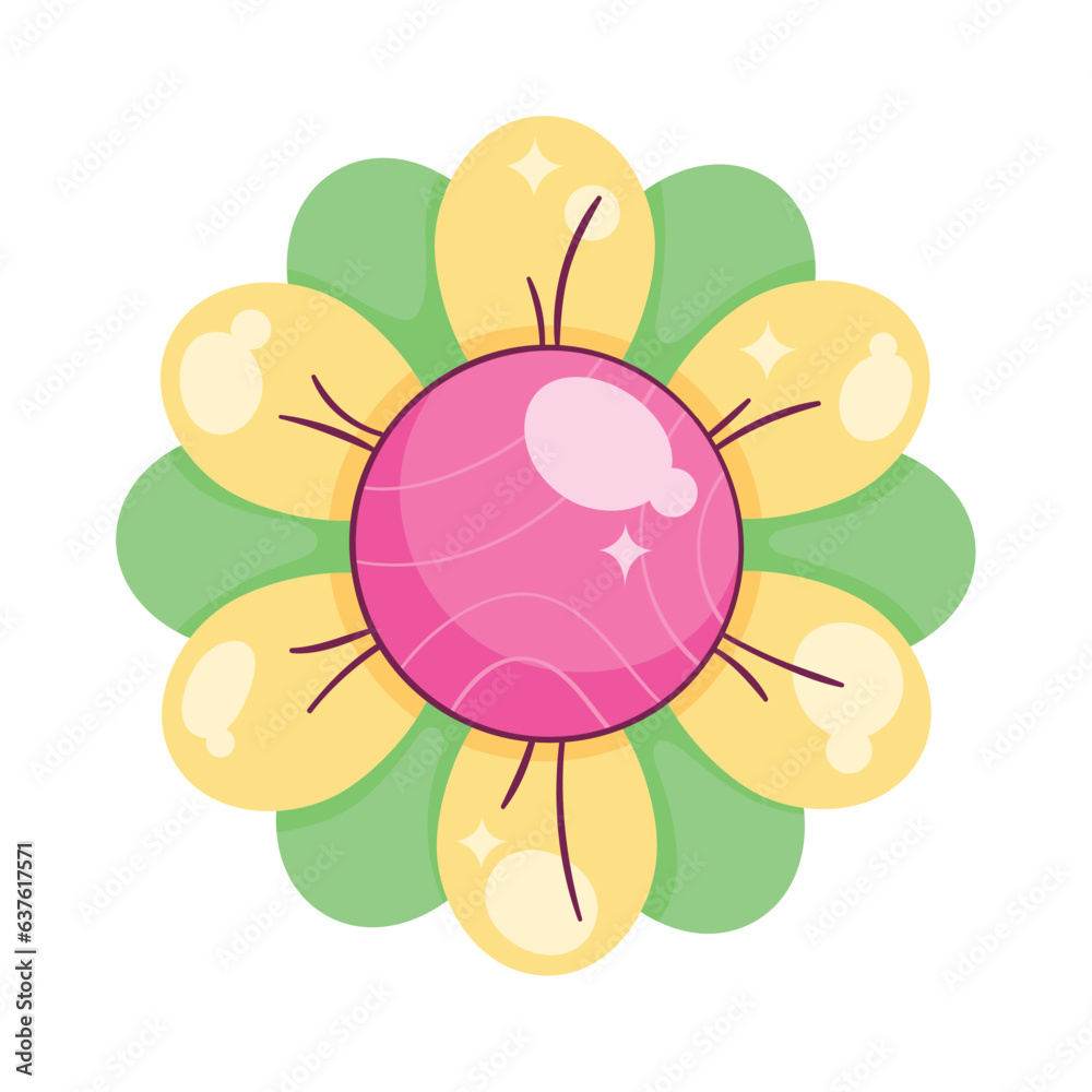 colored flower design colored flower design