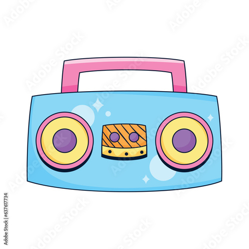 blue boom box