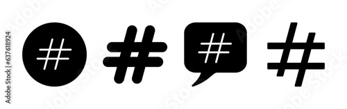 Hashtag icon vector. hashtag simbols