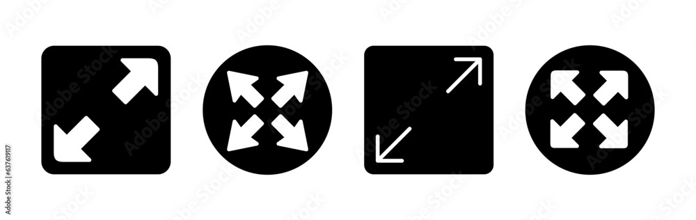 Fullscreen icon vector. expand fullscreen icon Fullscreen icon vector. expand fullscreen icon
