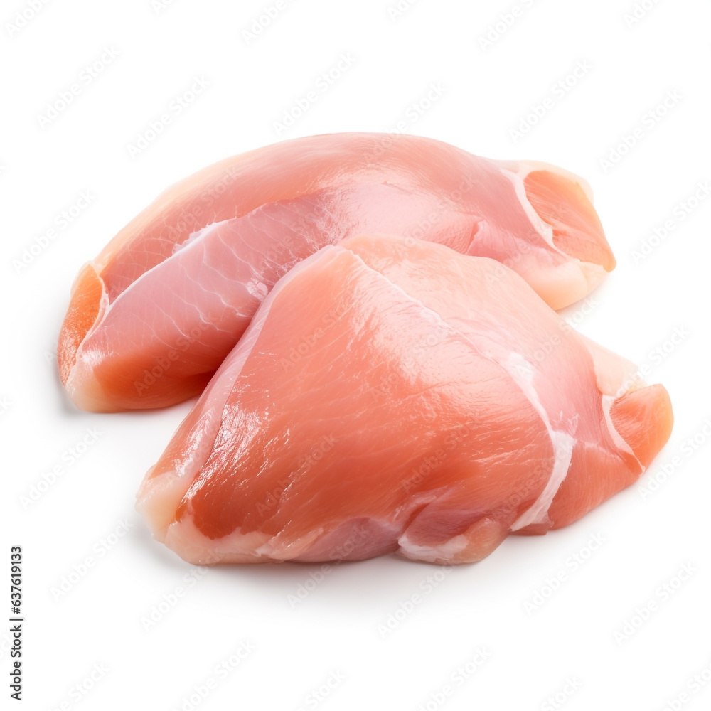 Fresh Chicken Tenderloin on white background. Fresh Chicken Tenderloin on white background.