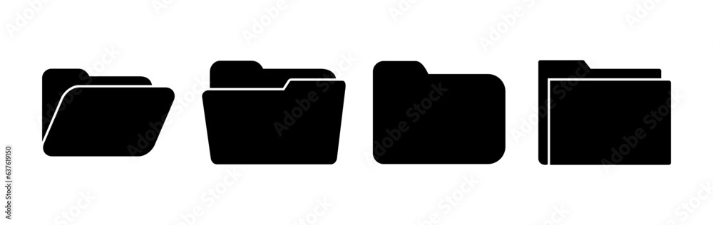Folder icon vector. document folder icon Folder icon vector. document folder icon