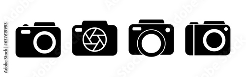 Camera Icon in trendy flat style isolated. Camera symbol web site design