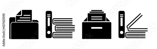 Archive icon vector. archive storage icon vector. folders icon.