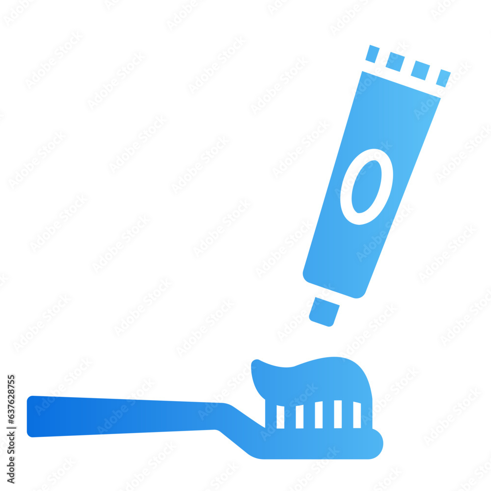 toothbrush gradient icon toothbrush gradient icon