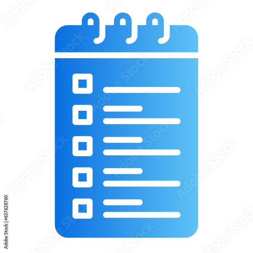 to do list gradient icon