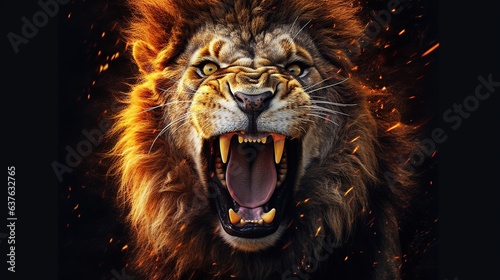 the mighty mighty lion is roaring