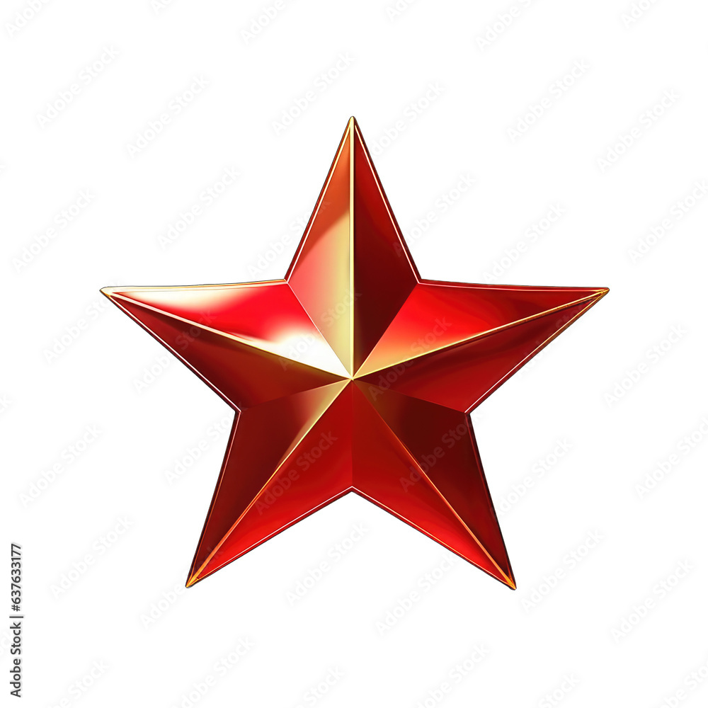 Obraz premium Star. Transparent Background