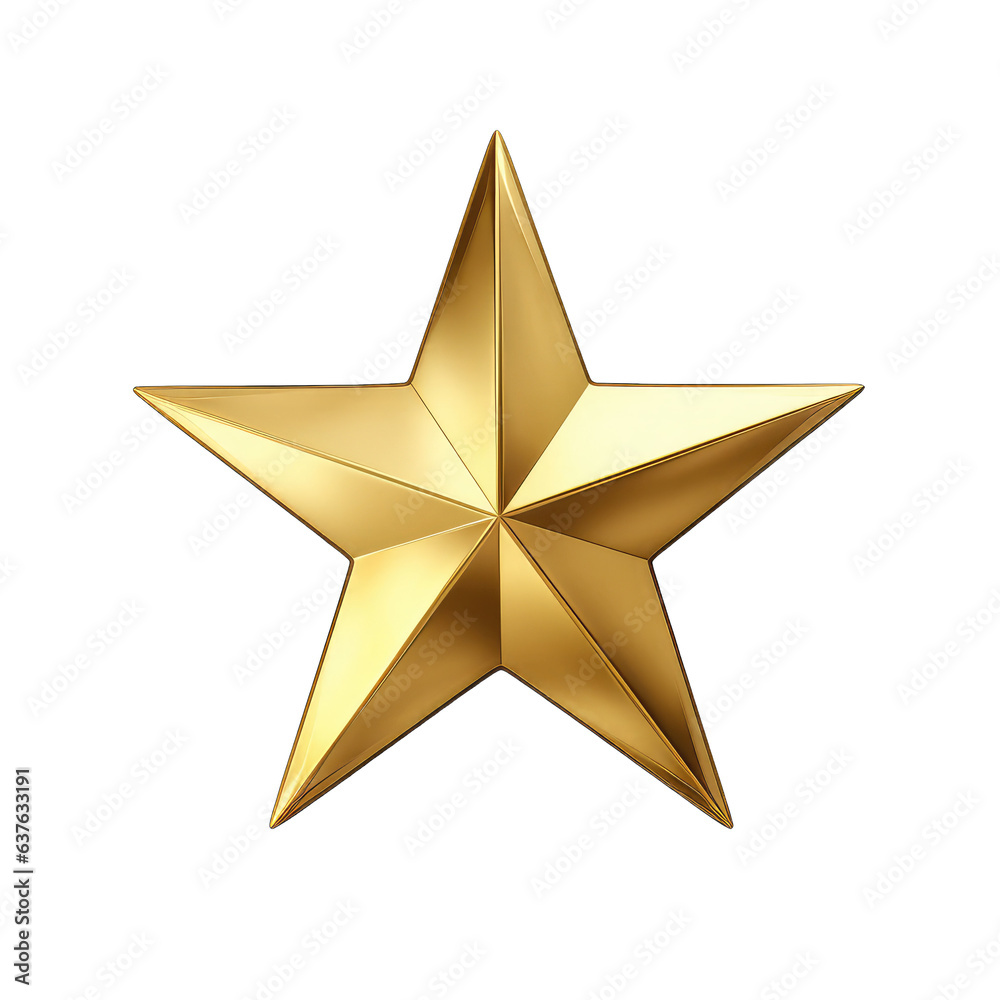 Obraz premium Star. Transparent Background