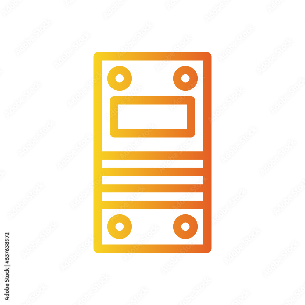 Obraz premium protection gradient icon
