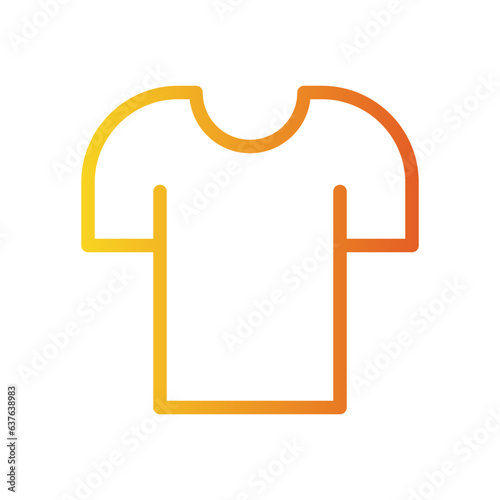 t shirt gradient icon
