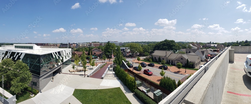 Fototapeta premium Bridge Park and Historic Dublin, Dublin,Ohio