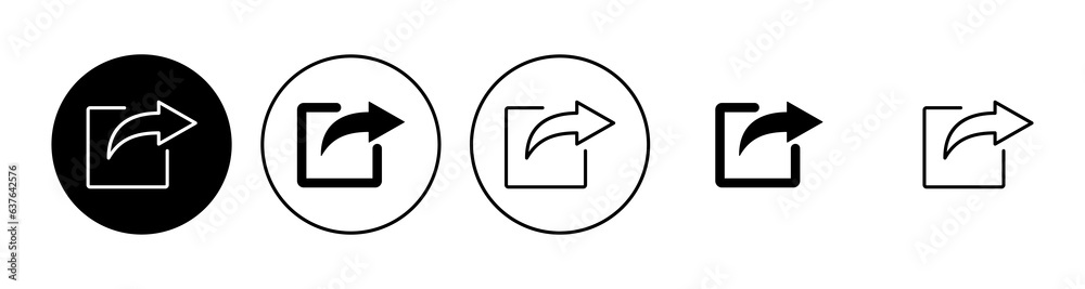 Share icon set. Sharing vector icon Share icon set. Sharing vector icon
