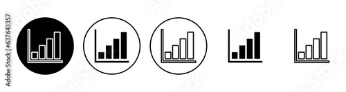 Growing graph Icon set. Chart icon. diagram icon