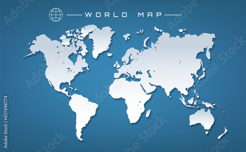 Paper 3d world map