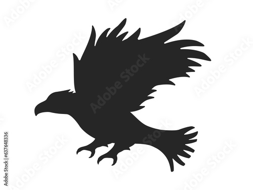 鷲のシルエットのイラスト © R-DESIGN