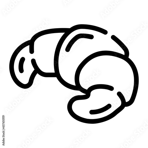 croissant Line Icon