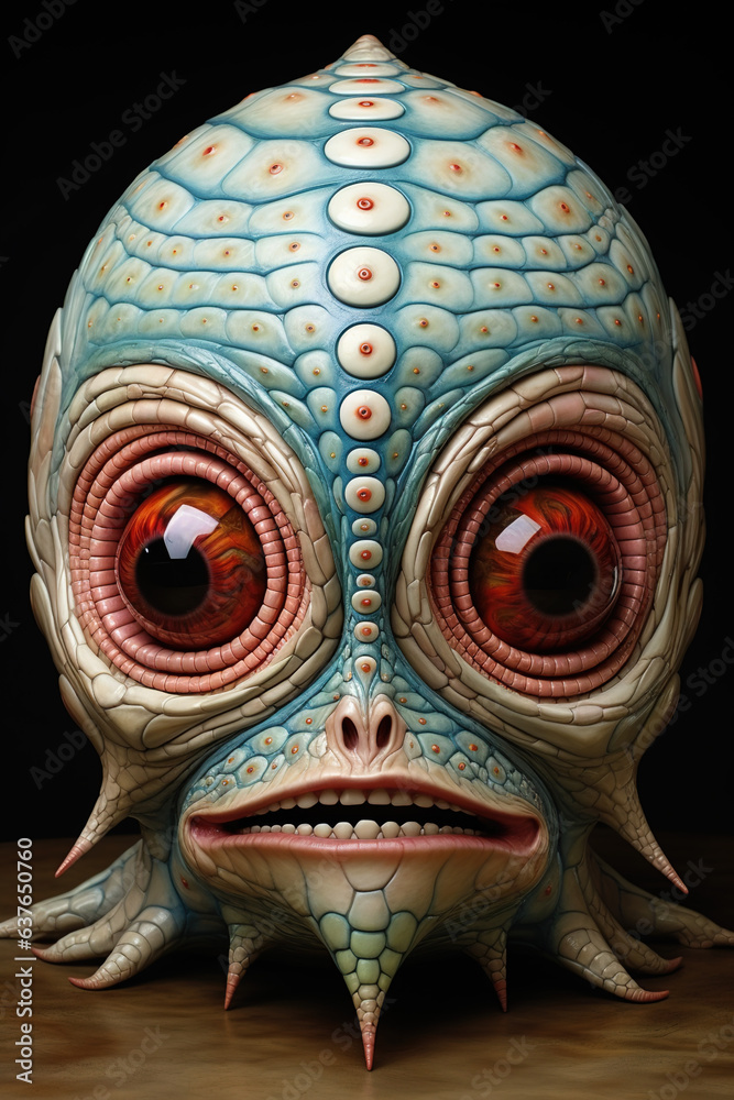 Naklejka premium the face of a person