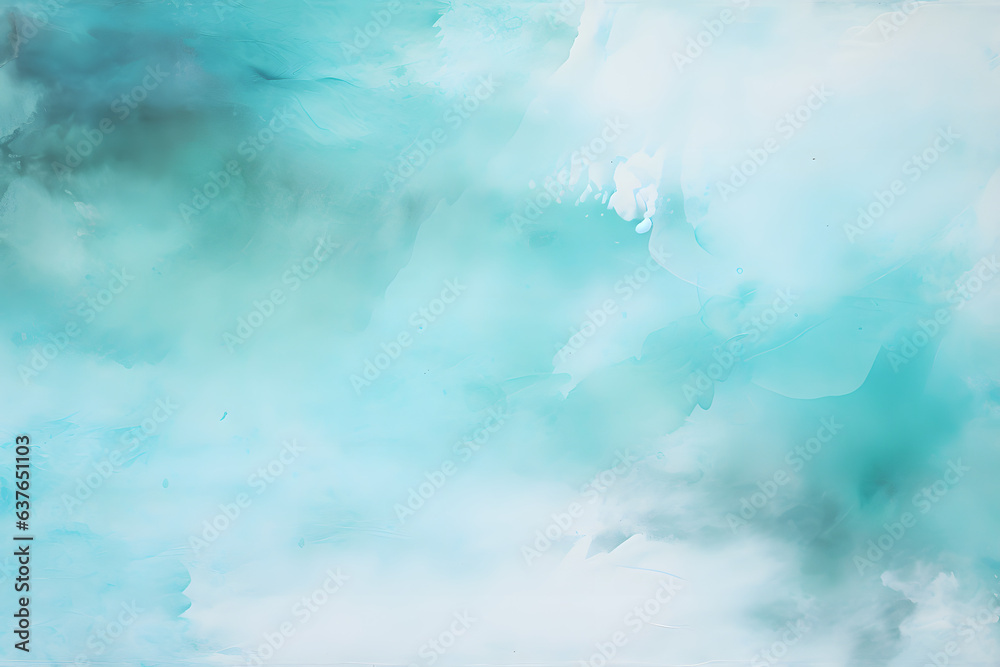 Fototapeta premium Smoky Photo of a Cyan and White Background Texture