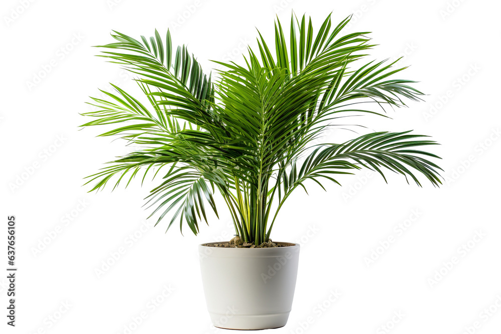 photography of Areca Palm in a pot, isolated on solid white background PNG photography of Areca Palm in a pot, isolated on solid white background PNG