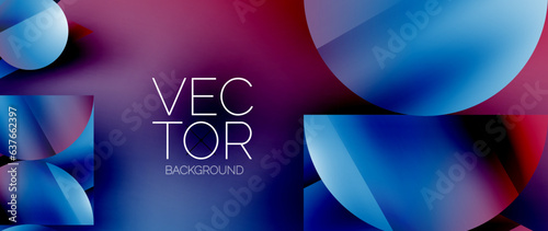 Captivating abstract backdrop composed of interlocking triangles and circles, forming an intriguing dance of shapes and patterns that exude both elegance and modernity