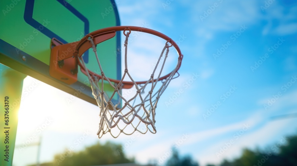 street basketball hoop.