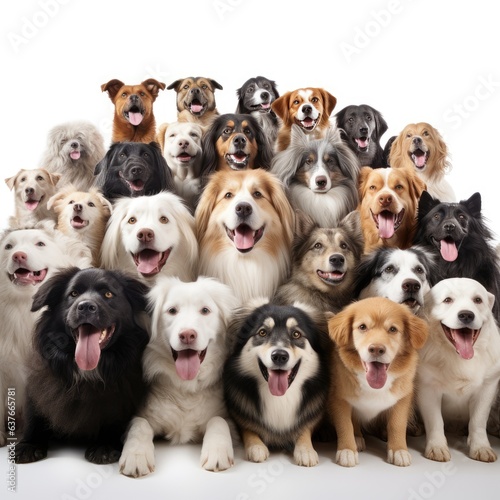 Lots of dogs, AI generated Image