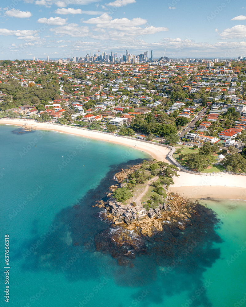 Aerial View of Balmoral Beach Sydney