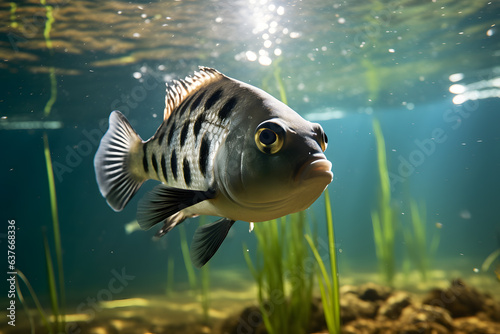 A Archerfish portrait, wildlife photography photo
