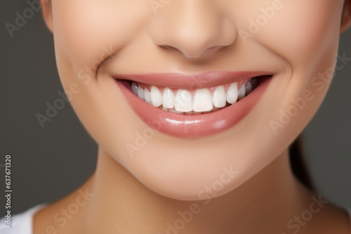 Beautiful female smile. Dental care. Dentistry concept.