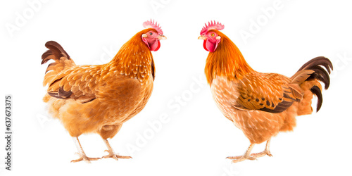 Rooster isolated on white backgroud