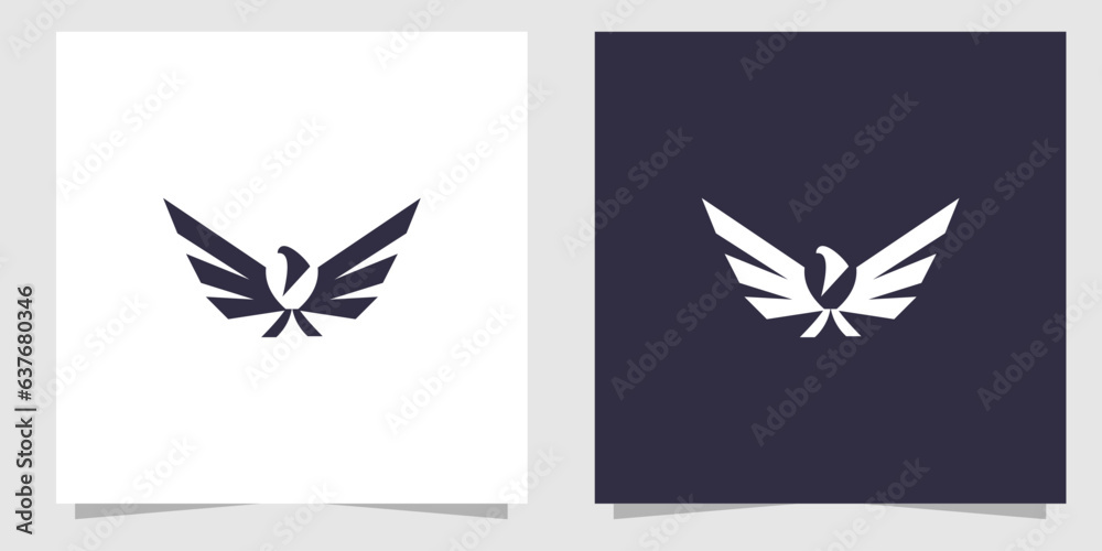Obraz premium eagle logo design vector