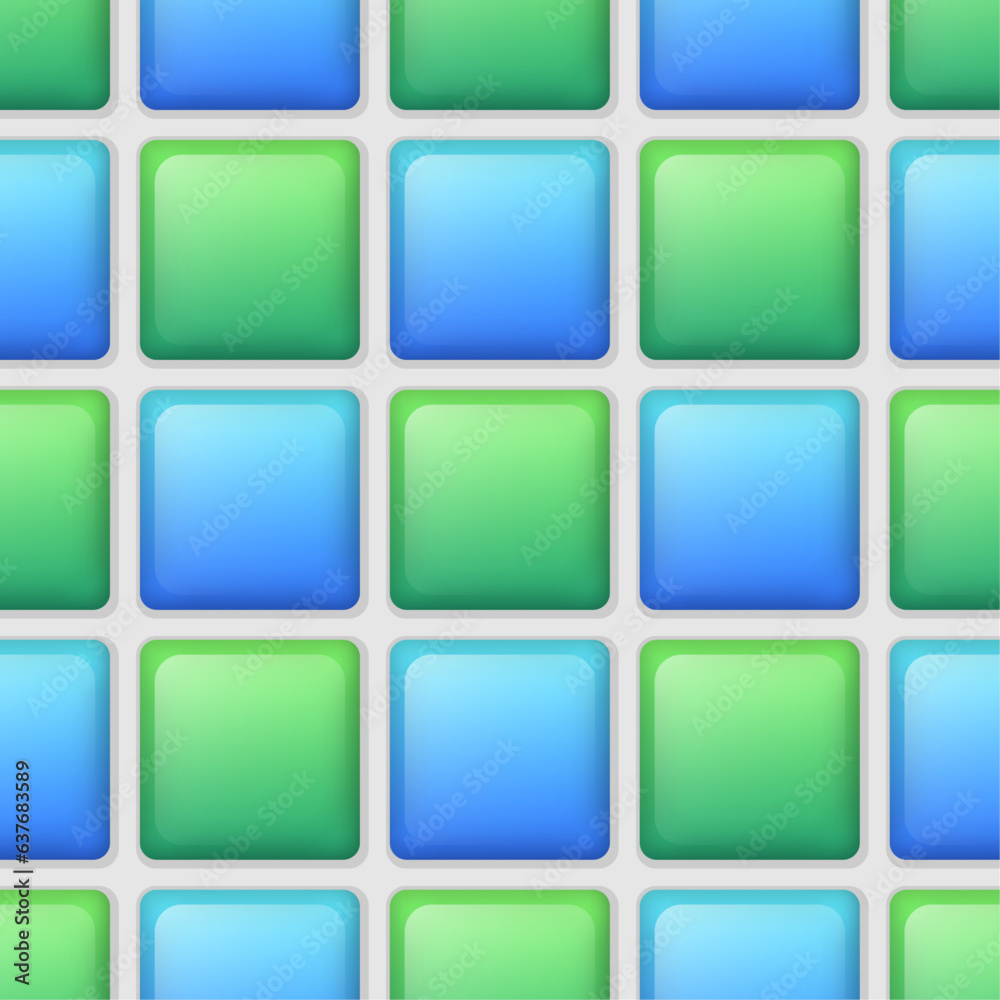 Green and blue mosaic texture background. Abstract vector seamless pattern. Green and blue mosaic texture background. Abstract vector seamless pattern.