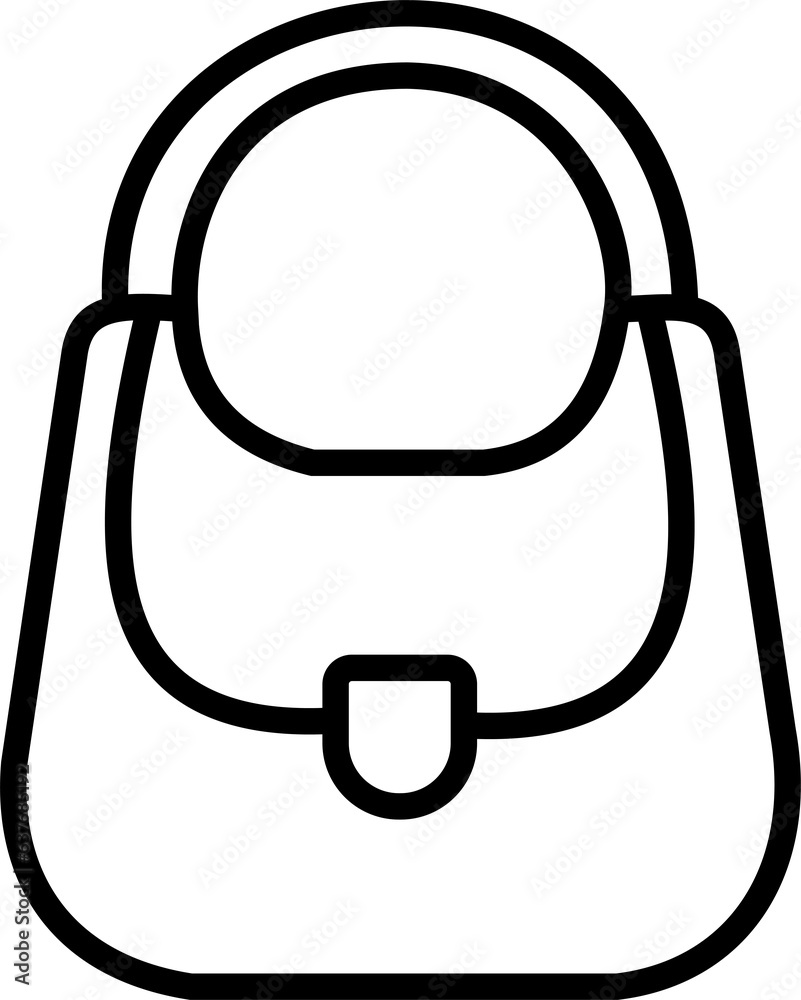 Obraz premium bag icon with black color png