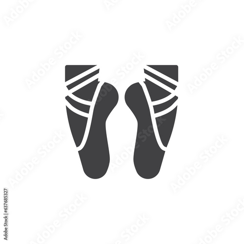 Ballerina's feet vector icon