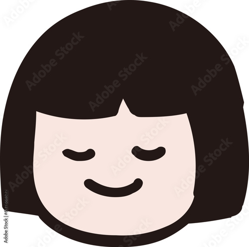 단발머리,머리,표정,소녀,여자아이,사람,스마일
