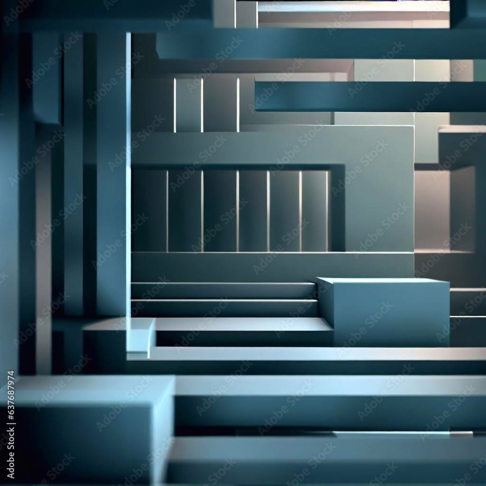 3D abstract structure background 3D abstract structure background