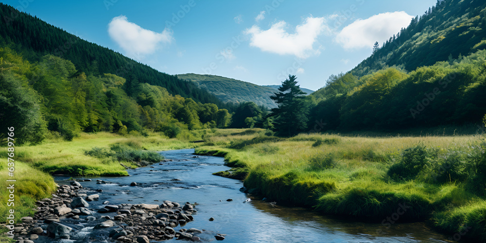 Forest Water Republic Of Ireland,Sceneries Leadhill Scotland Beautiful
