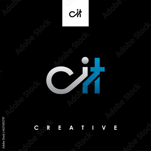 CIT Letter Initial Logo Design Template Vector Illustration