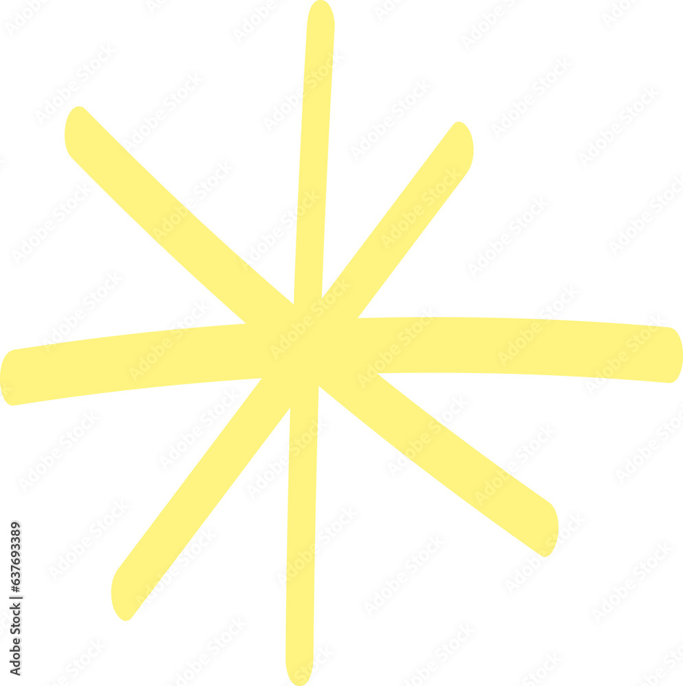 Fototapeta premium Hand drawn sparkle element 