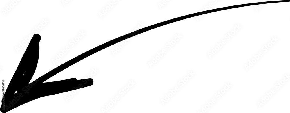 Fototapeta premium Arrow doodle element