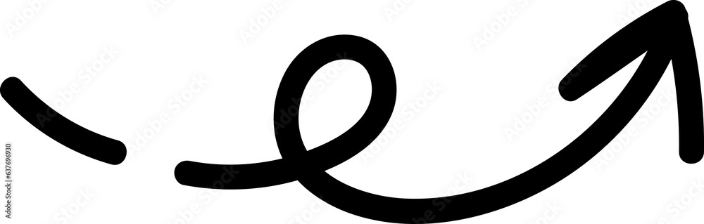 Arrow doodle element Arrow doodle element