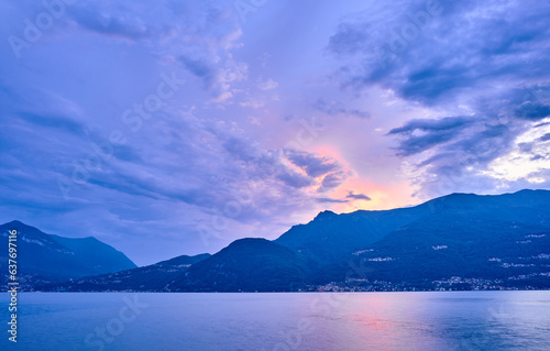 Sunset in Lake Como