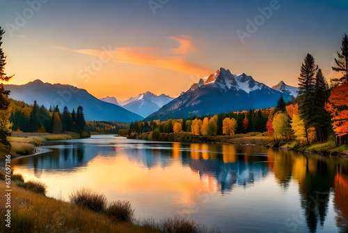 lake in the mountains