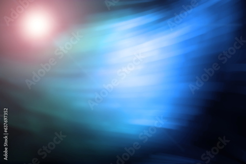 Abstract blue background. Blurred background with curved lines blue tint. © alexkich