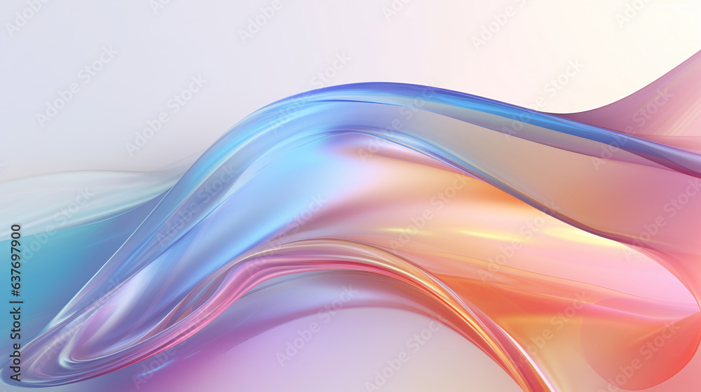 Fototapeta premium abstract background with waves.Generative Ai