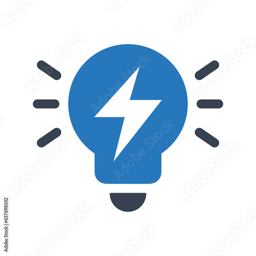 Light bulb idea vector icon