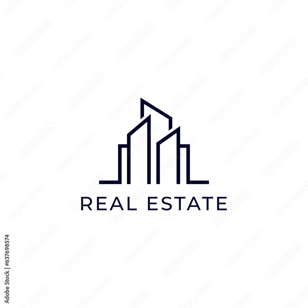ILLUSTRATION HOME.MODERN HOUSE. RESENTIAL BUILDING SIMPLE MINIMALIST LOGO ICON DESIGN VECTOR. GOOD FOR REAL ESTATE, PROPERTY INSDUSTRY